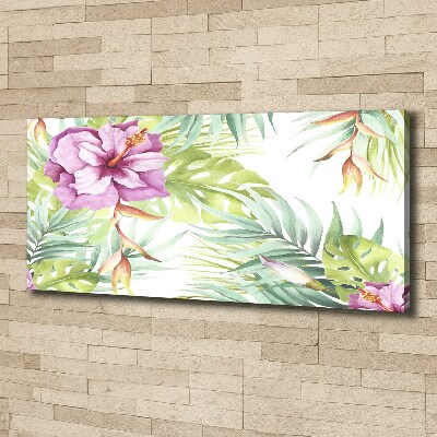 Canvas wall art Hawaiian flowers