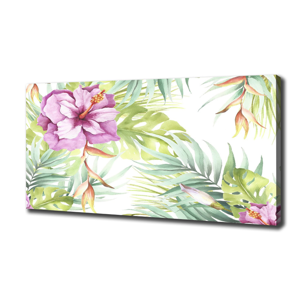 Canvas wall art Hawaiian flowers