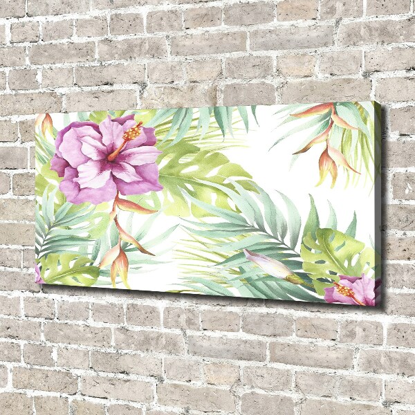 Canvas wall art Hawaiian flowers