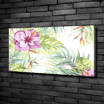 Canvas wall art Hawaiian flowers