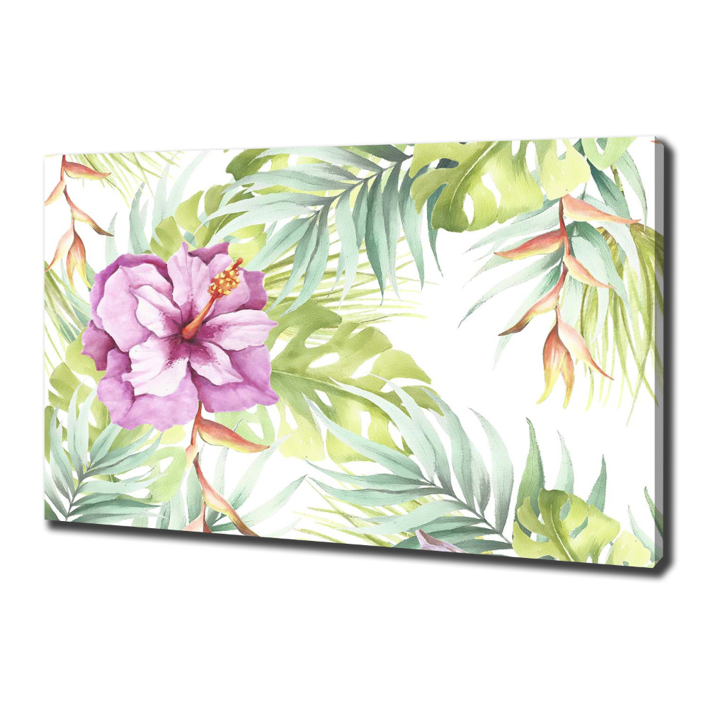 Canvas wall art Hawaiian flowers