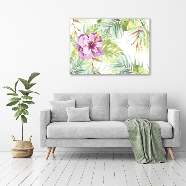 Canvas wall art Hawaiian flowers