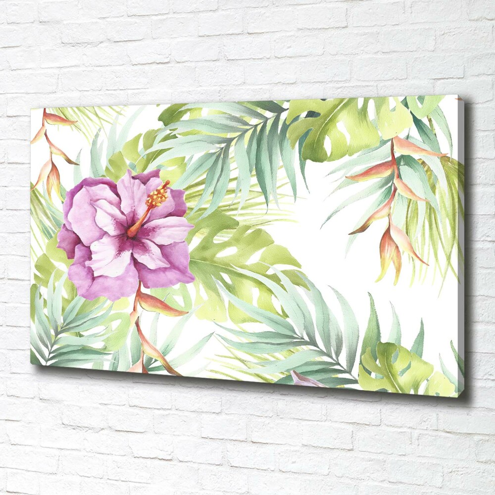 Canvas wall art Hawaiian flowers