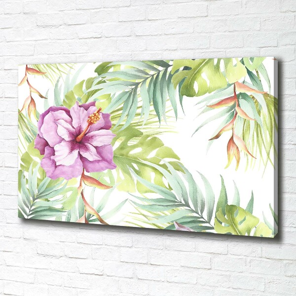 Canvas wall art Hawaiian flowers