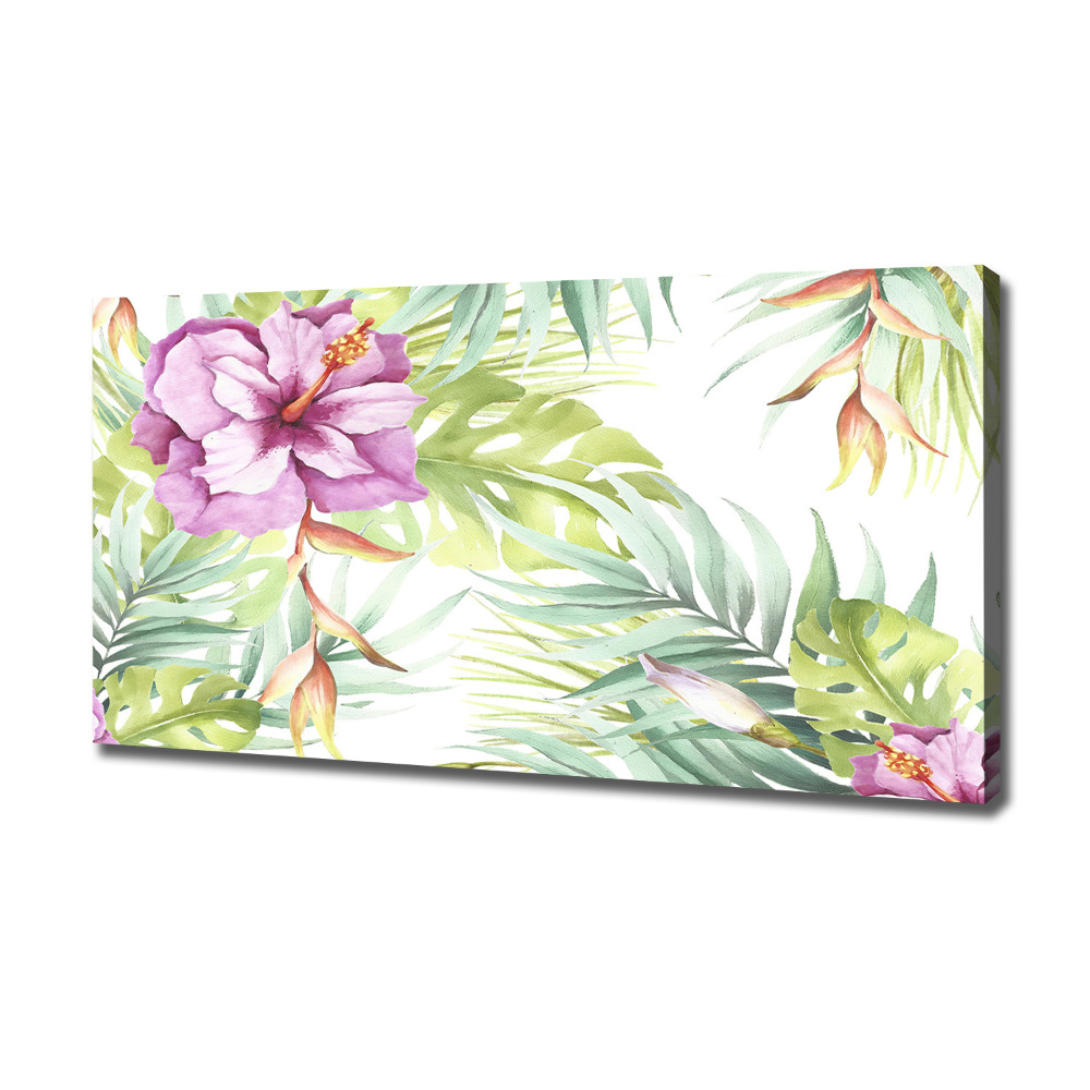 Canvas wall art Hawaiian flowers