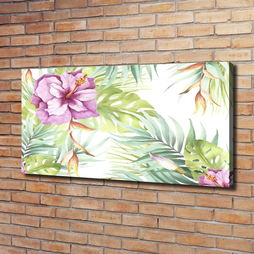 Canvas wall art Hawaiian flowers