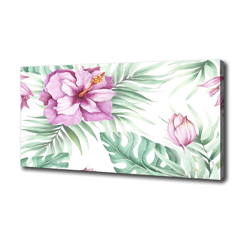 Canvas wall art Hawaiian flowers