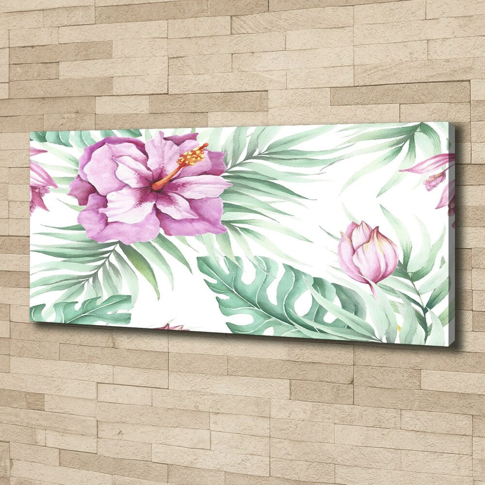 Canvas wall art Hawaiian flowers