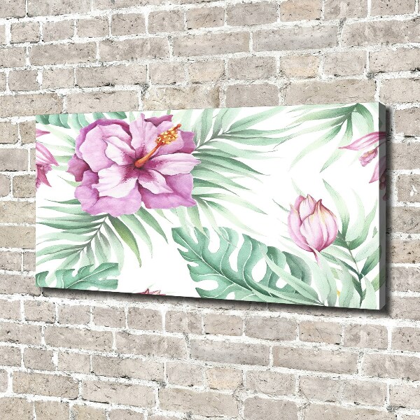 Canvas wall art Hawaiian flowers