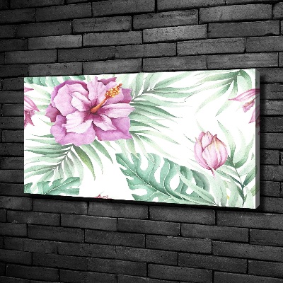 Canvas wall art Hawaiian flowers