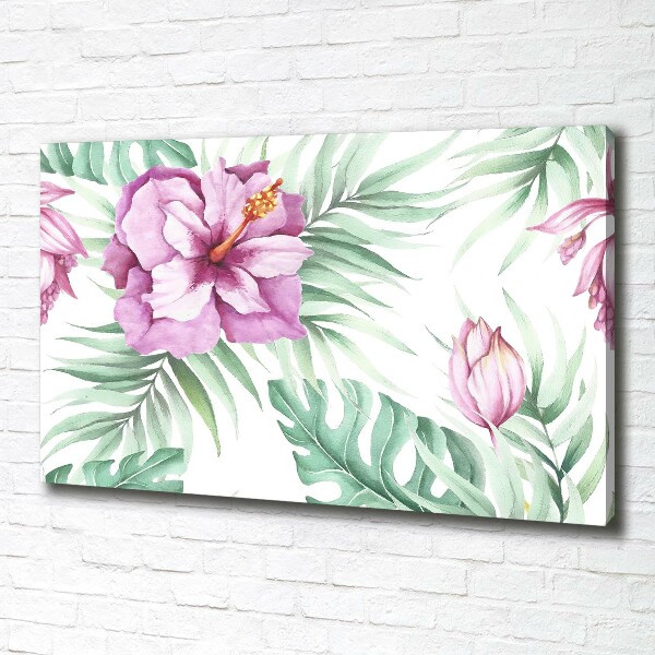 Canvas wall art Hawaiian flowers