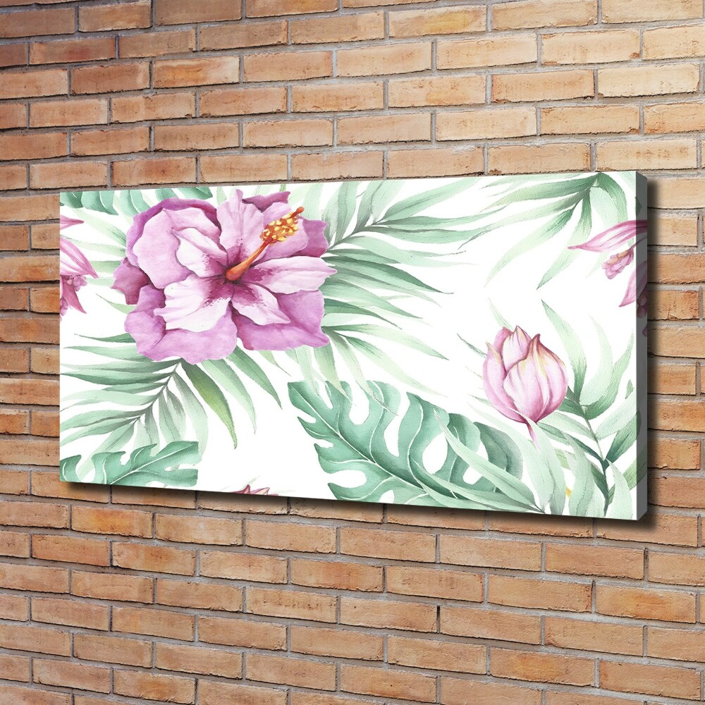 Canvas wall art Hawaiian flowers