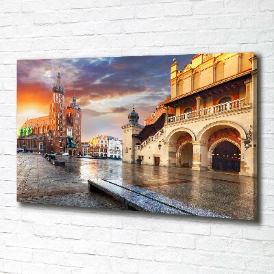 Canvas wall art Cracow Poland