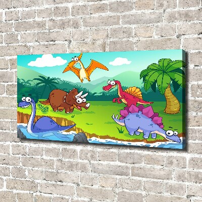 Canvas wall art Dinosaurs