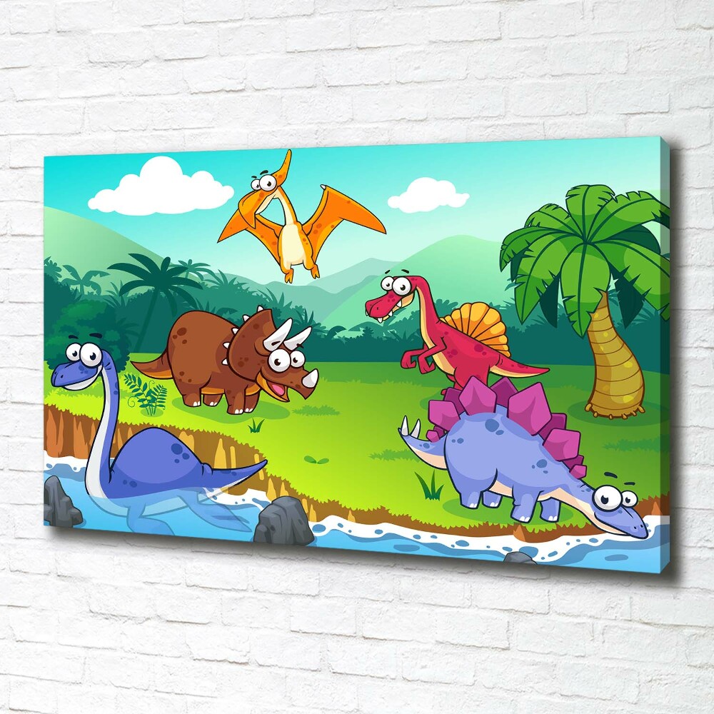 Canvas wall art Dinosaurs