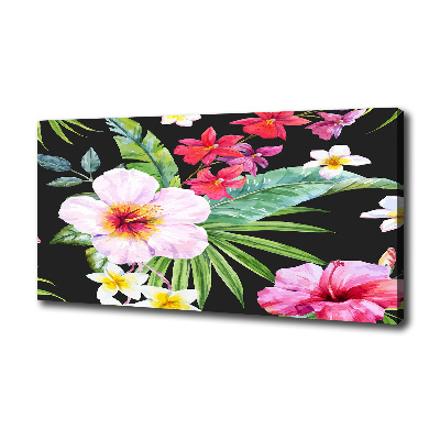 Canvas wall art Hawaiian flowers