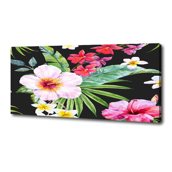 Canvas wall art Hawaiian flowers