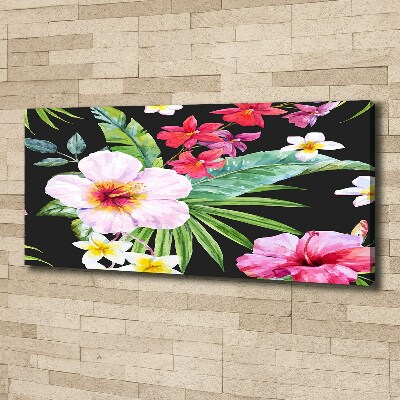 Canvas wall art Hawaiian flowers