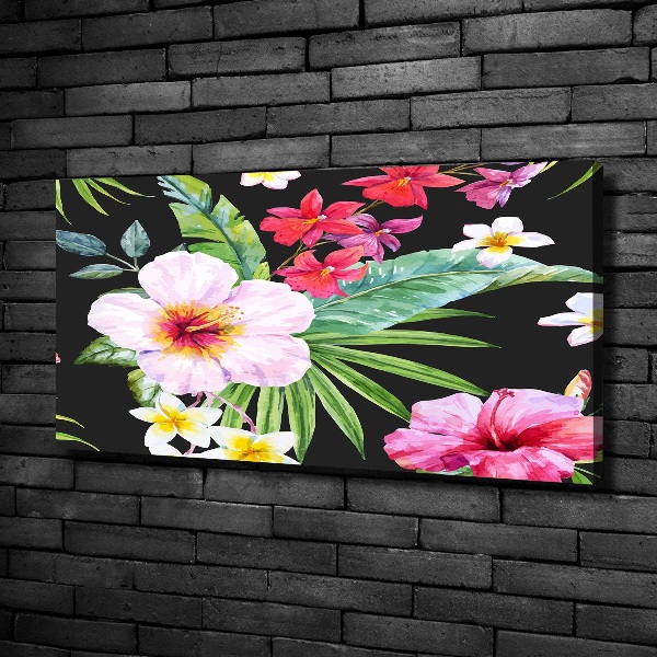 Canvas wall art Hawaiian flowers