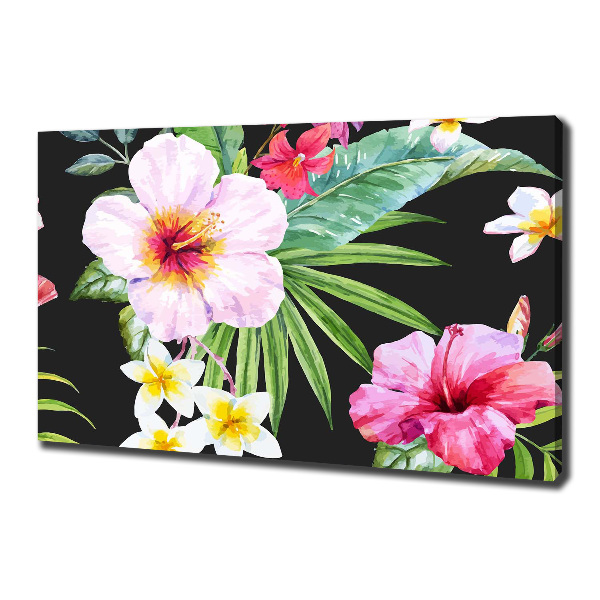 Canvas wall art Hawaiian flowers