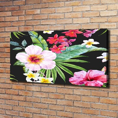 Canvas wall art Hawaiian flowers