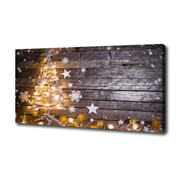 Canvas wall art Illuminated Christmas tree