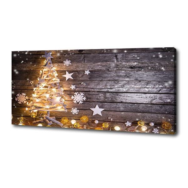 Canvas wall art Illuminated Christmas tree