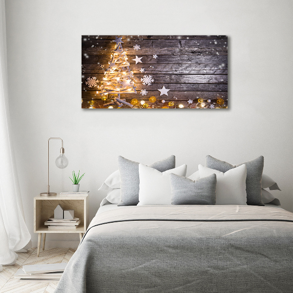 Canvas wall art Illuminated Christmas tree