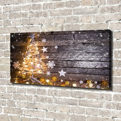 Canvas wall art Illuminated Christmas tree