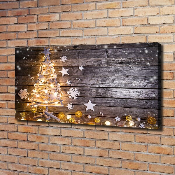 Canvas wall art Illuminated Christmas tree