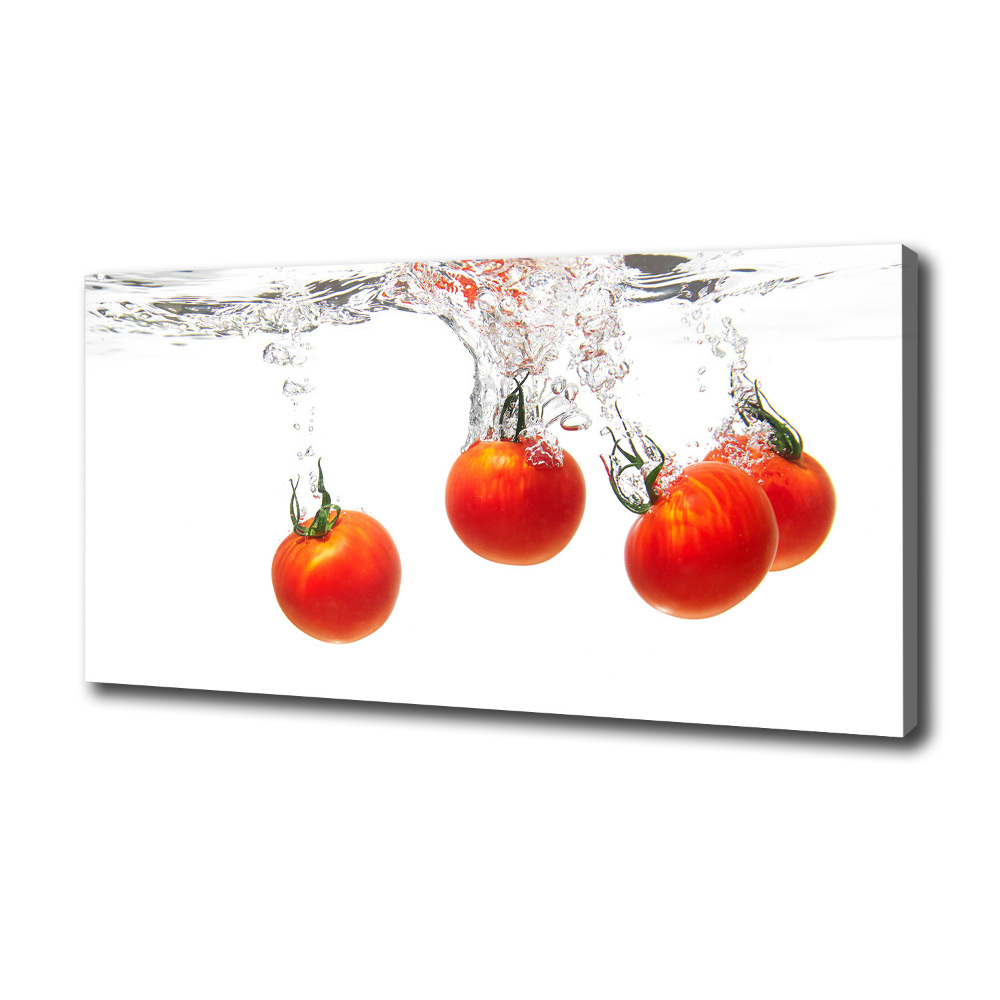 Canvas wall art Tomatoes under water