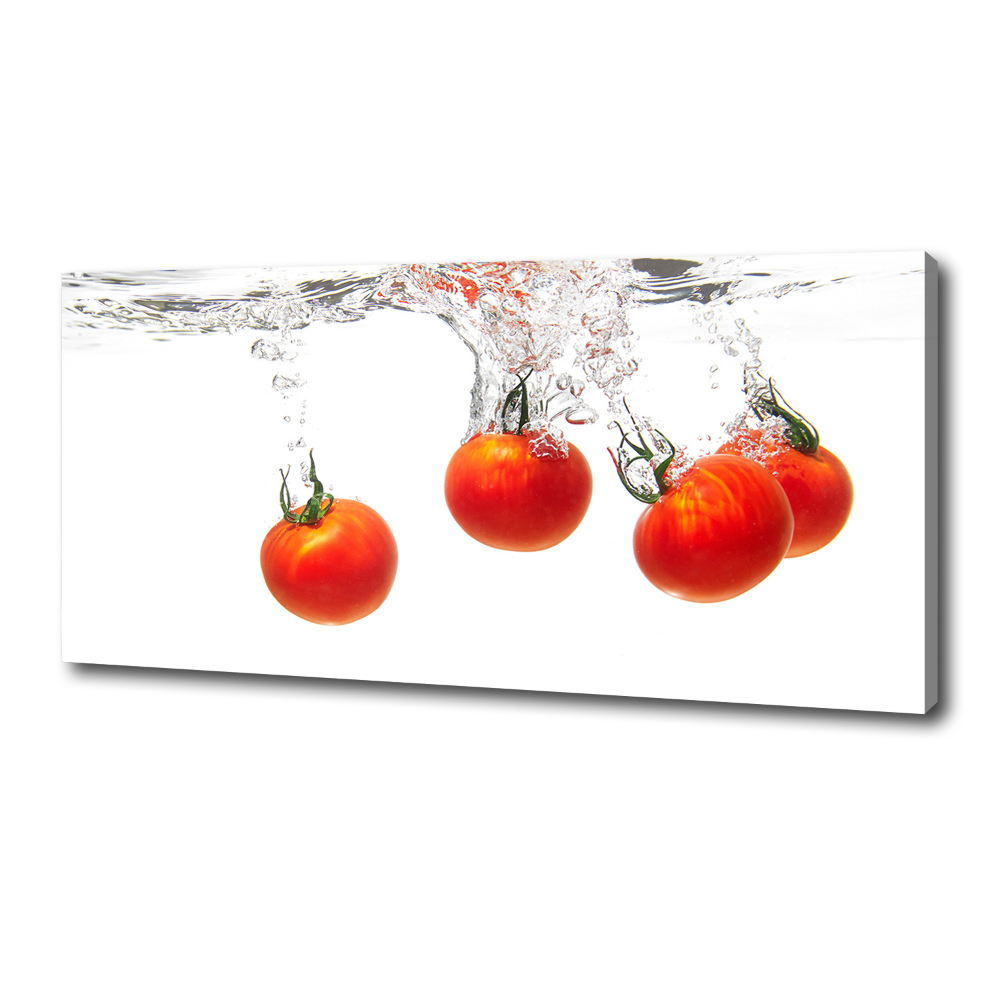 Canvas wall art Tomatoes under water