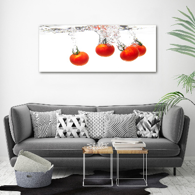 Canvas wall art Tomatoes under water