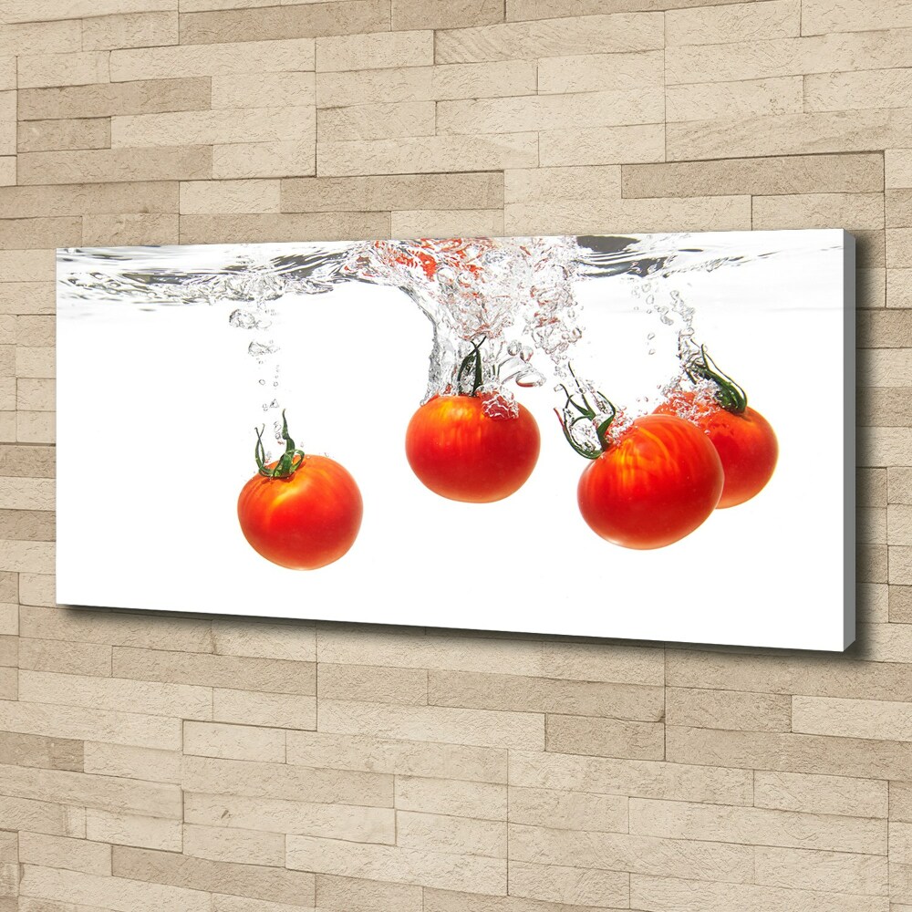 Canvas wall art Tomatoes under water