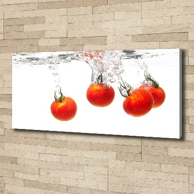 Canvas wall art Tomatoes under water