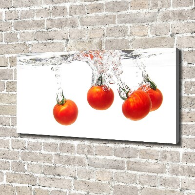 Canvas wall art Tomatoes under water