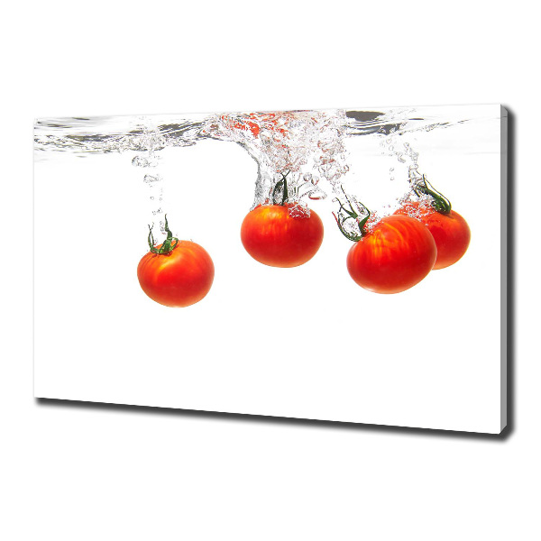 Canvas wall art Tomatoes under water