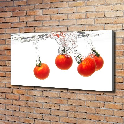 Canvas wall art Tomatoes under water