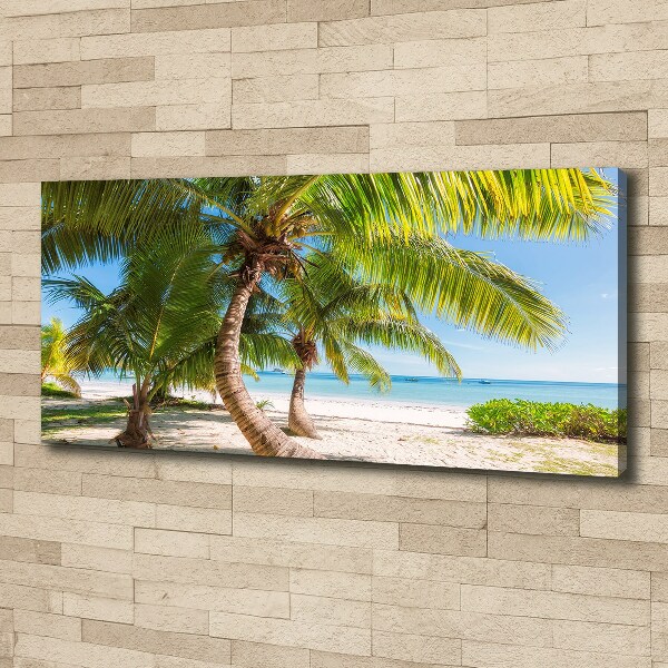 Canvas wall art Tropical beach