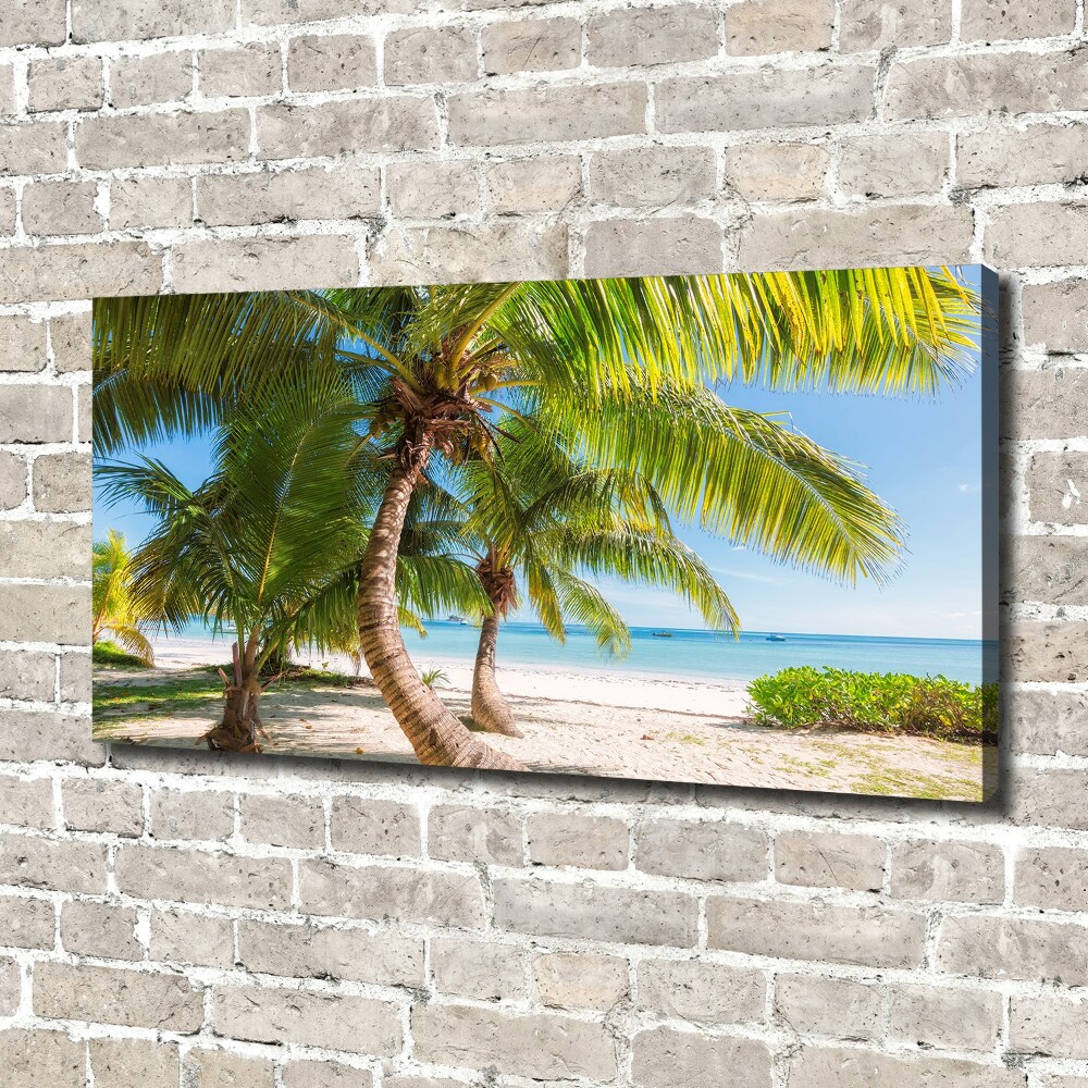 Canvas wall art Tropical beach