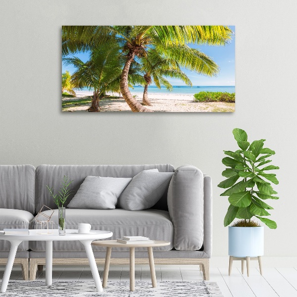 Canvas wall art Tropical beach