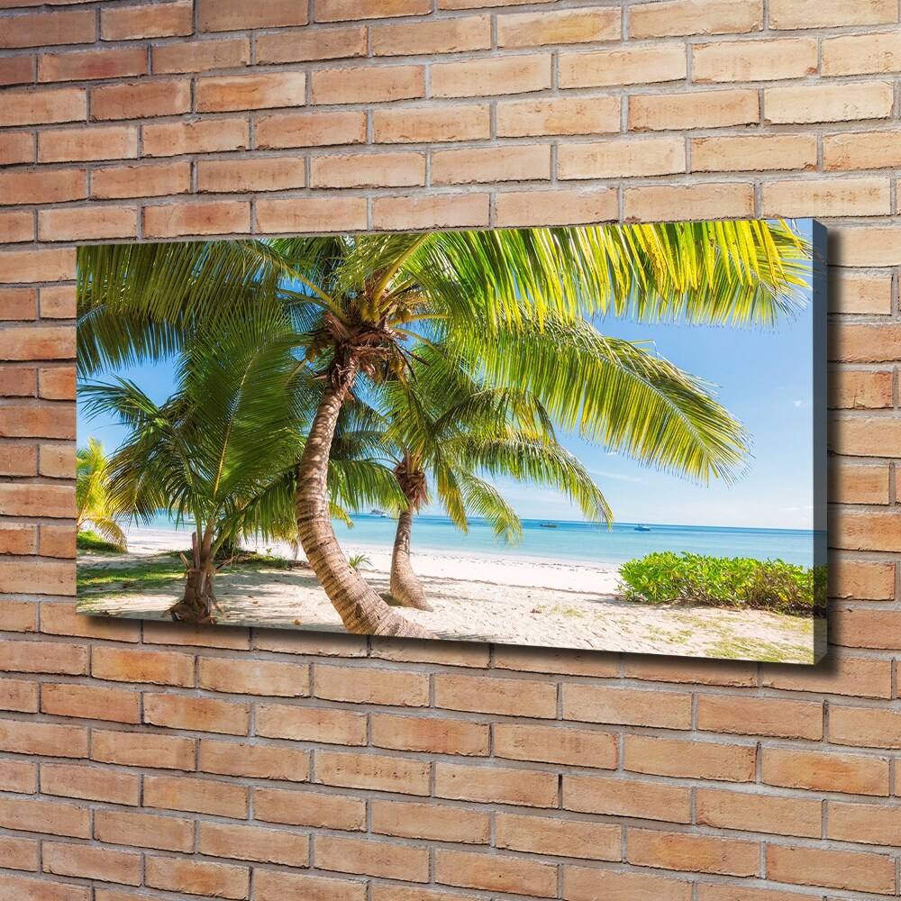 Canvas wall art Tropical beach