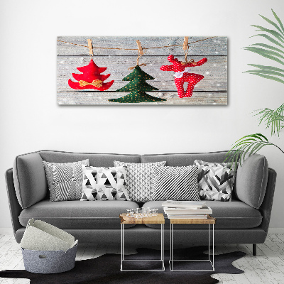 Canvas wall art Decorations on a string