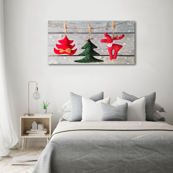 Canvas wall art Decorations on a string