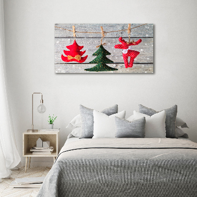 Canvas wall art Decorations on a string