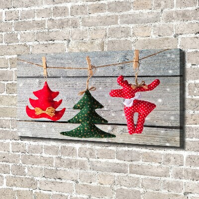 Canvas wall art Decorations on a string