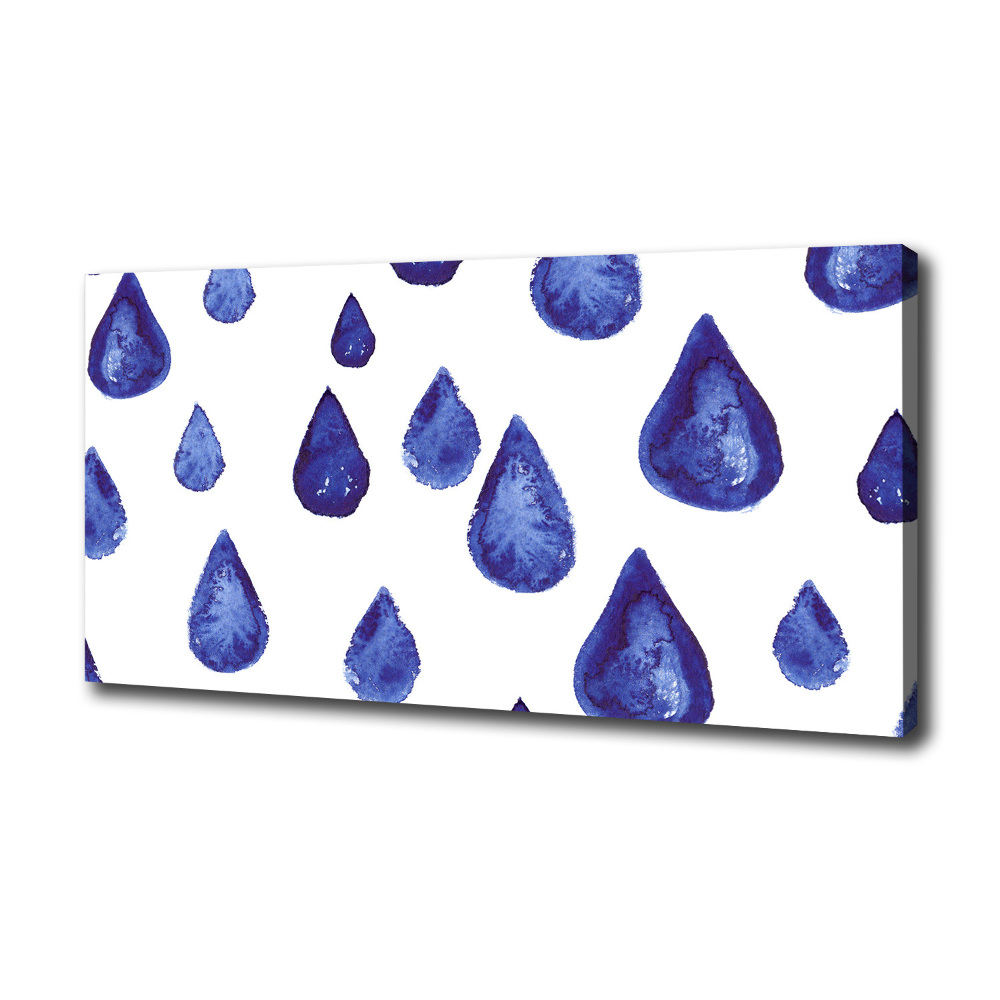 Canvas wall art Blue drops