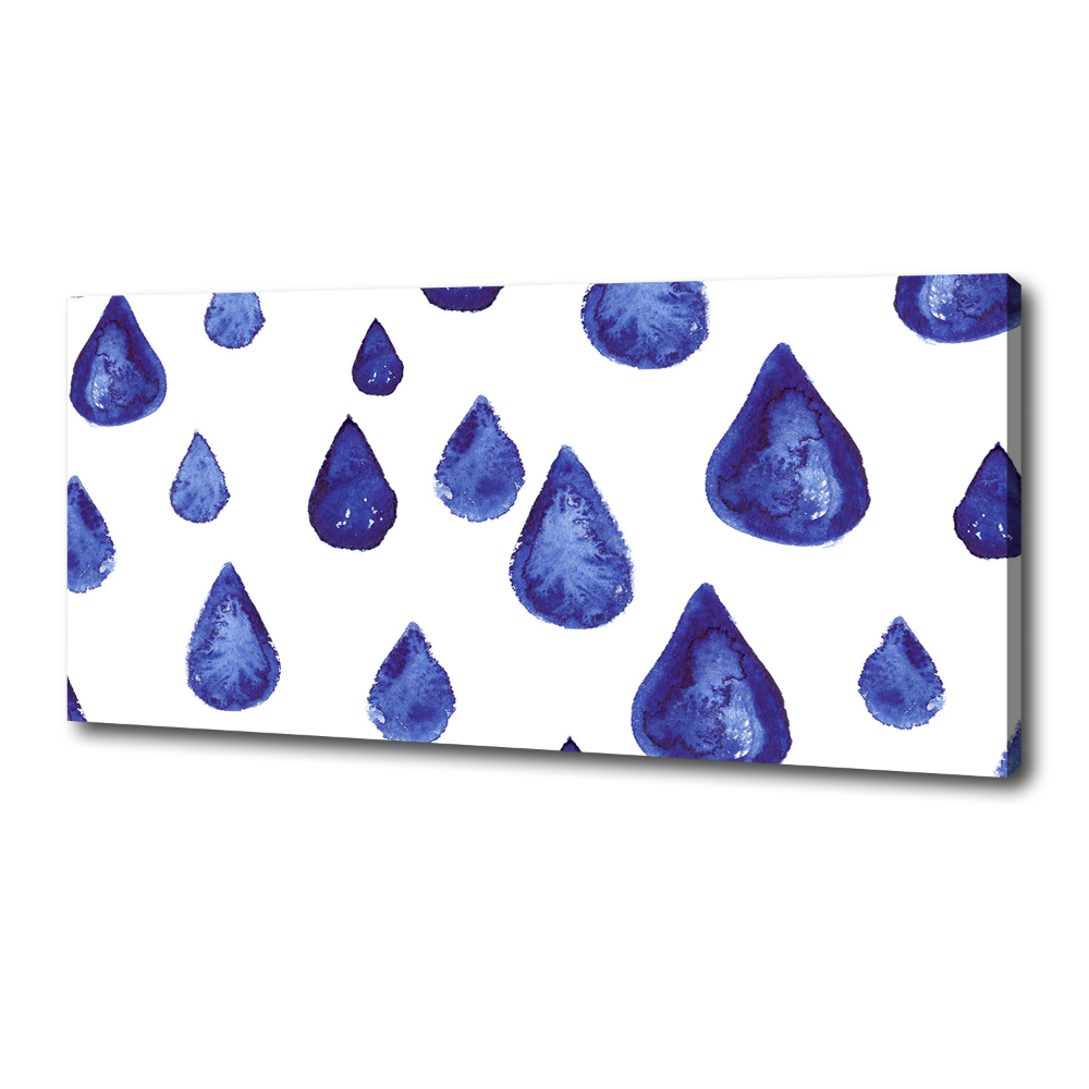 Canvas wall art Blue drops