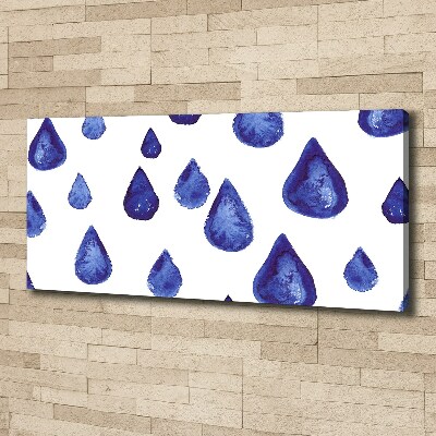 Canvas wall art Blue drops