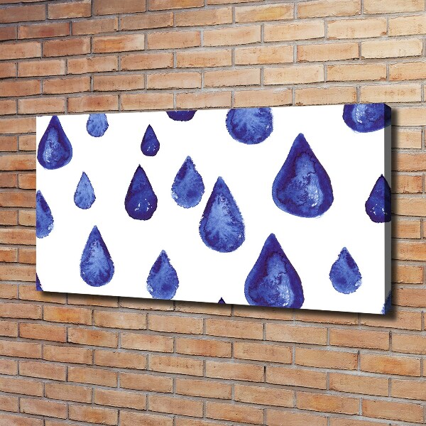 Canvas wall art Blue drops